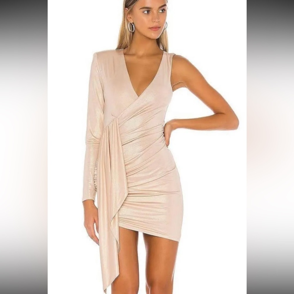 Michael Costello Ruched Cocktail Dress